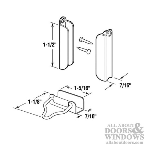 Window Screen Hangers and Latches, 7/16