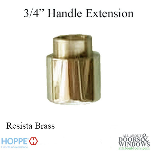 Hoppe Handle Extension, Active / Inactive Trim 3/4" (20mm) - Resista Brass