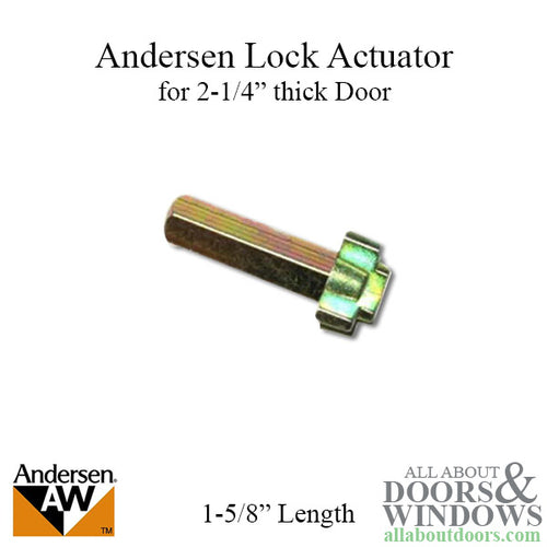 Andersen Frenchwood Hinged Door Lock Actuator  - 2-1/4 door - Andersen Frenchwood Hinged Door Lock Actuator  - 2-1/4 door