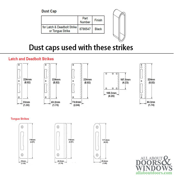 HOPPE Strike Plate with Radius Lip - HOPPE Strike Plate with Radius Lip