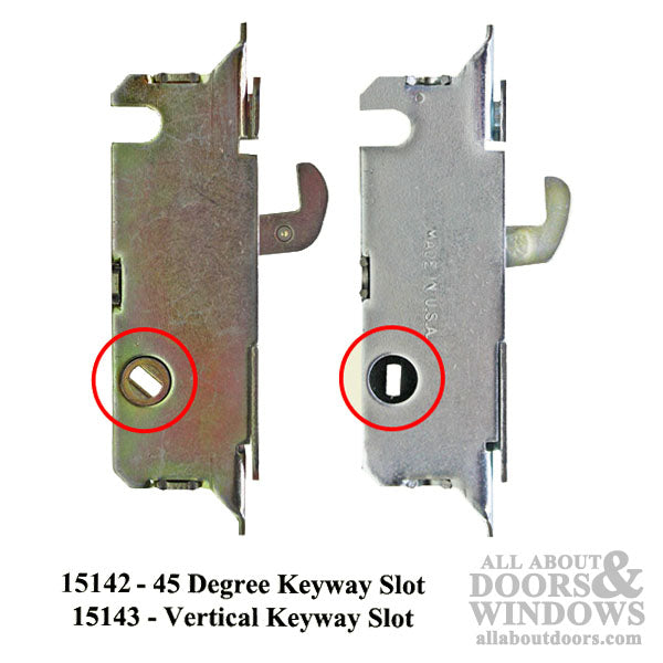Mortise Lock For Sliding Patio Doors 45 Degrees Slot For For Wood And Vinyl Sliding Patio Doors - Mortise Lock For Sliding Patio Doors 45 Degrees Slot For For Wood And Vinyl Sliding Patio Doors