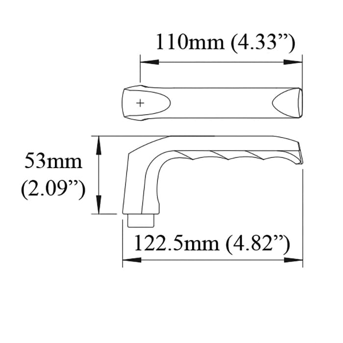 London Non-Handed Lever Handle for Multipoint Lock Handlesets - Clear Anodized - London Non-Handed Lever Handle for Multipoint Lock Handlesets - Clear Anodized