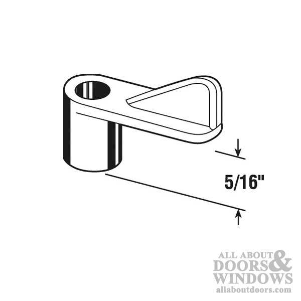 Window Screen Clips, Plastic , 5/16 inch offset -White - Window Screen Clips, Plastic , 5/16 inch offset -White