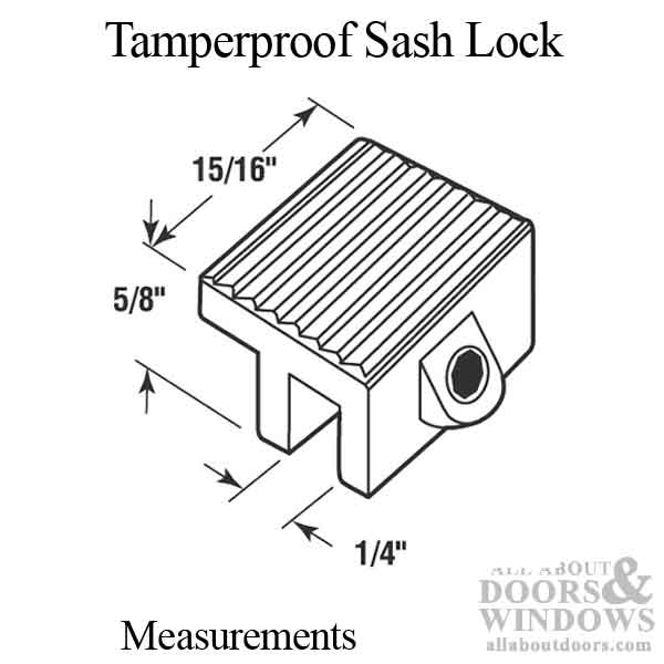 Sash Lock - Tamper Proof, 2-Pack - Choose Color - Sash Lock - Tamper Proof, 2-Pack - Choose Color