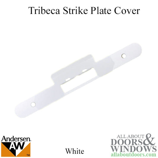 Andersen Tribeca Strike Plate Cover - White