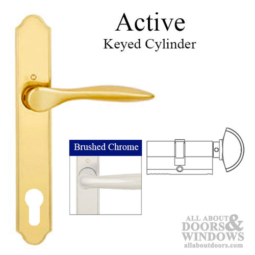 New Orleans M1610/374N Active Handle Set – Brushed Chrome – Hoppe - New Orleans M1610/374N Active Handle Set – Brushed Chrome – Hoppe