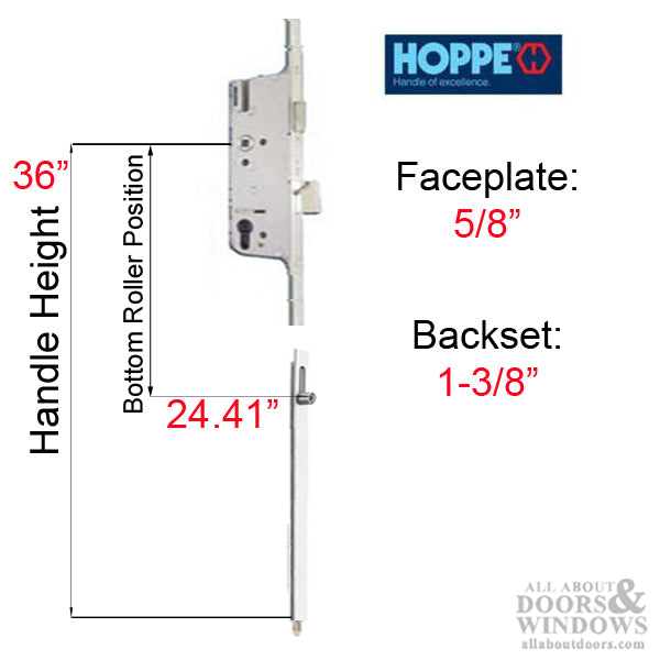 16mm Manual Gear, 35/92, Roller-Shootbolt, Roller @ 24.41