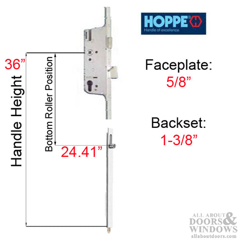 16mm Manual Gear, 35/92, Roller-Shootbolt, Roller @ 24.41