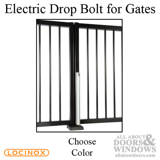 Locinox Electric Drop Bolt for Gates - Choose Color