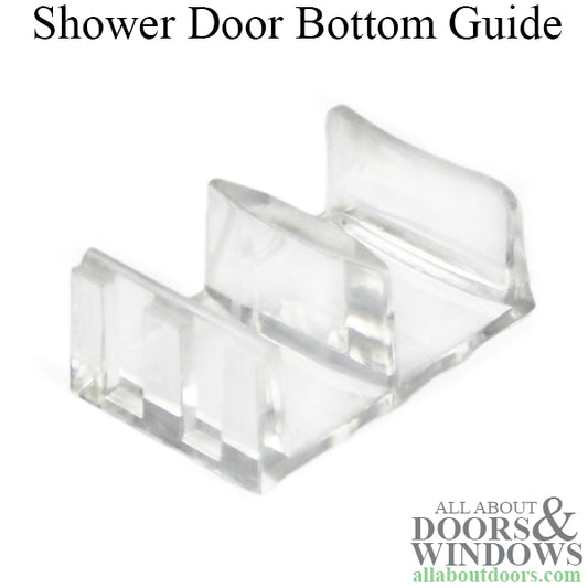 Bottom Guide for 7/16" Shower Door Rails