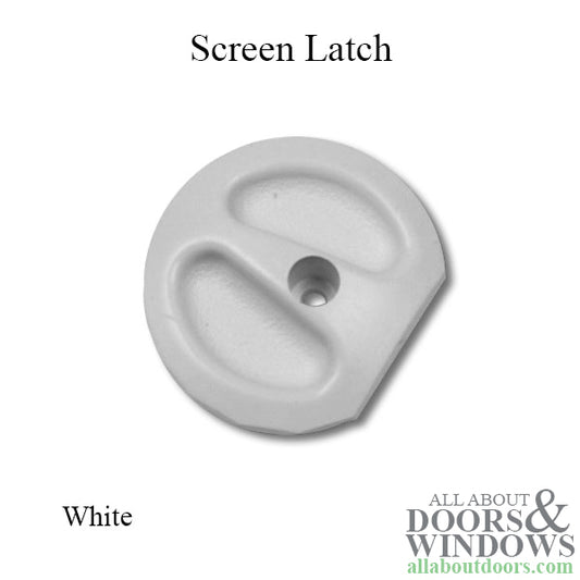 Andersen Round Screen Latch - White