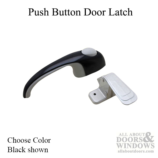 Screen Door Push Button Latch 1.75 Inch Screw Hole Spacing - Screen Door Push Button Latch 1.75 Inch Screw Hole Spacing