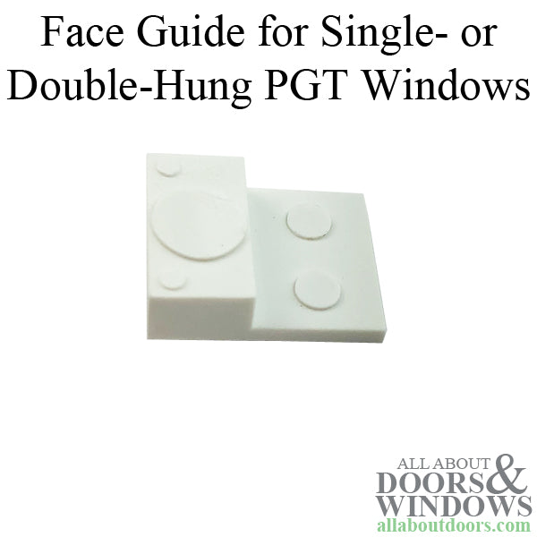 Face Guide, PGT, White, 5/8