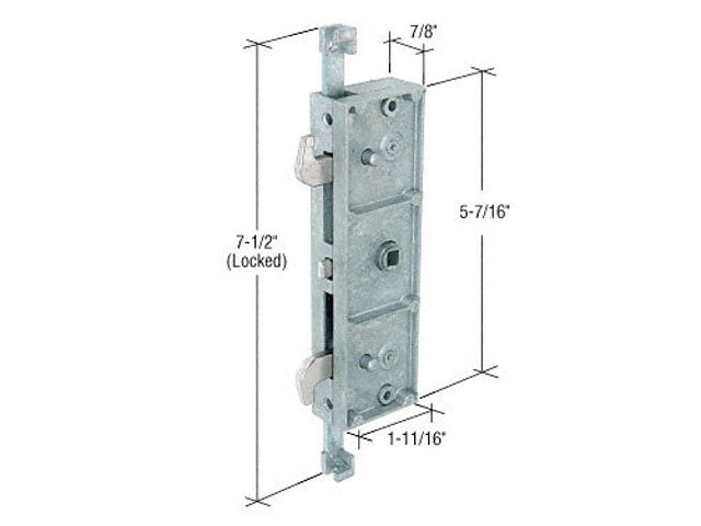 Mortise Lock, 2 Point,  Vinyl sliding patio glass door parts - Mortise Lock, 2 Point,  Vinyl sliding patio glass door parts