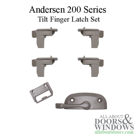 Andersen 200 Series Tilt Finger Latch Set, OLD STYLE - Stone