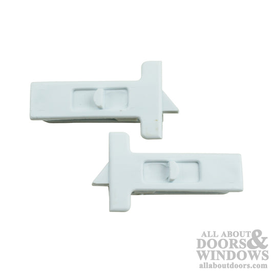 Tilt Latch, T - shape, Vinyl WIndow, Small 2-3/8 - White