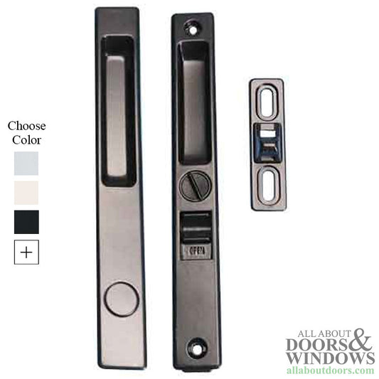 Flush Mount Handles For Patio Doors Non Keyed 6.5625 Inch Hole Center