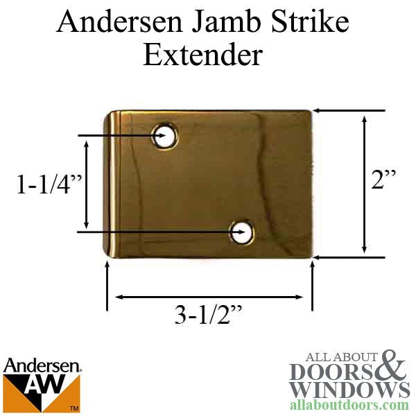 Andersen Jamb Strike Extender, 3-1/2