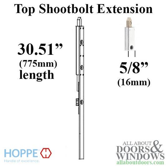 16mm Manual Top Extension, Shootbolt 30.51" length