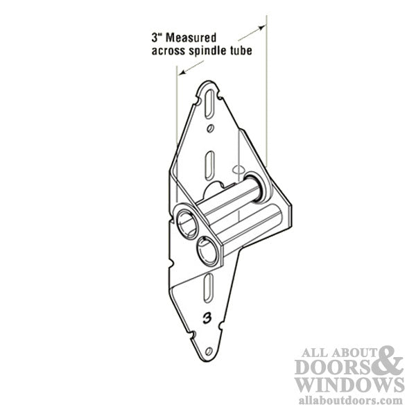 3 Inch Standard No. 3 Hinge for Rollers with 7/16 Inch Stem Diameter for Garage Doors - 3 Inch Standard No. 3 Hinge for Rollers with 7/16 Inch Stem Diameter for Garage Doors