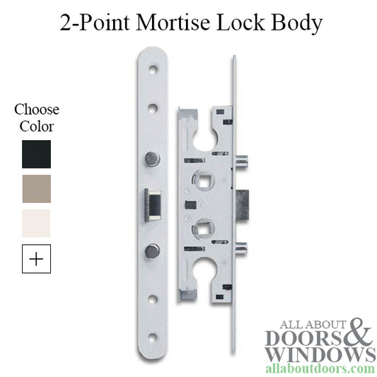 Pella 2 Point Bolt Mortise Lock Body, Storm Door - Choose Color