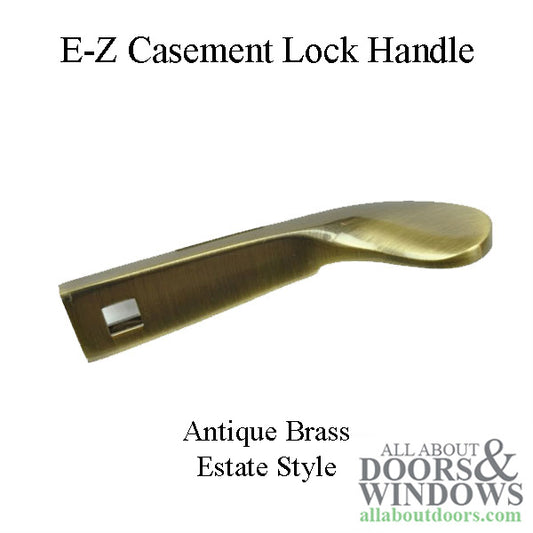 Andersen Perma-Shield Lock Handle, Estate Style - Antique Brass