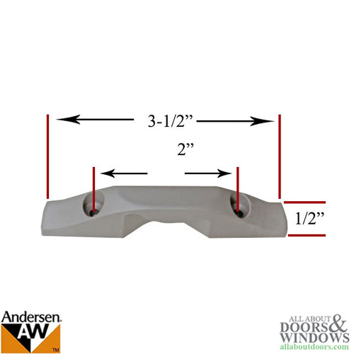 Andersen Sash Lock Keeper for 400 Series Woodwright Double Hung Window Stone - Andersen Sash Lock Keeper for 400 Series Woodwright Double Hung Window Stone