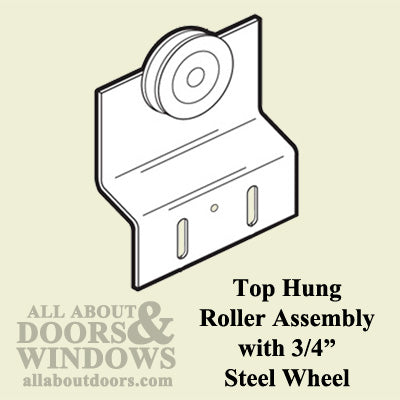 Top Hung Roller Assembly, 3/4-inch Steel Wheel , Cupples Sliding Screen Door - Top Hung Roller Assembly, 3/4-inch Steel Wheel , Cupples Sliding Screen Door