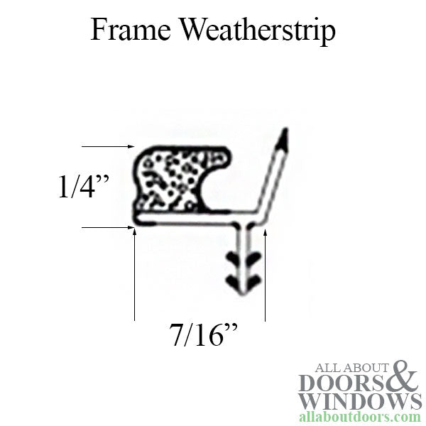 Marvin Casement Window Foam Weather Strip 72