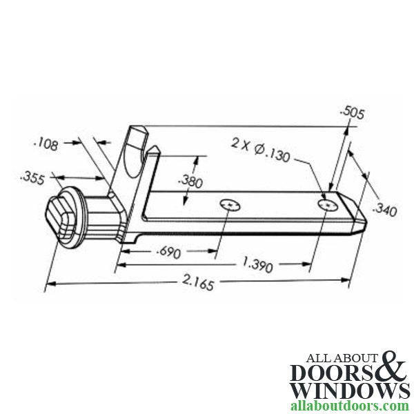 Pivot Bar 2-3/16