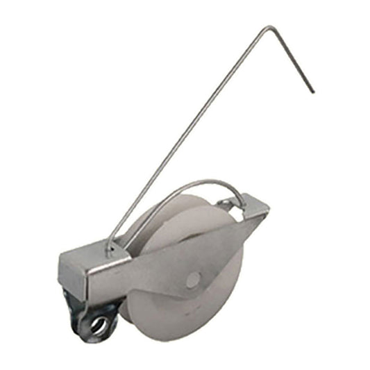 Wire Spring Tension Roller Assembly with 1-1/4 Inch Nylon Wheel for Sliding Screen Door