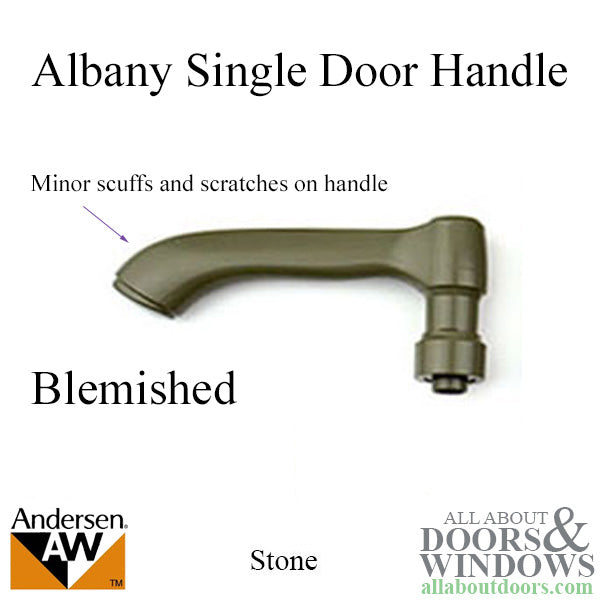 Andersen Albany Series Lever Handle for Hinged Doors, Right Hand - Stone - Andersen Albany Series Lever Handle for Hinged Doors, Right Hand - Stone