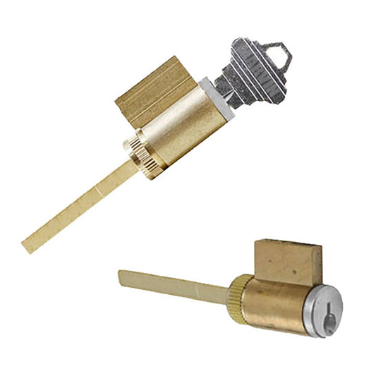 Marvin Key Cylinder For Hinged Doors 2.25 Inch Chrome Schlage C Keyed Cylinder