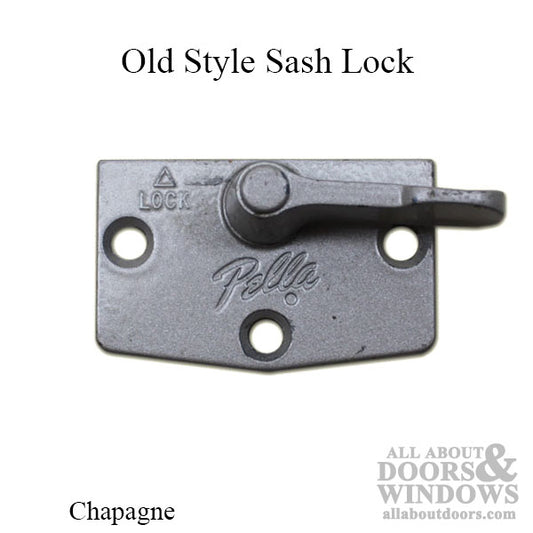 3-Hole Sash Lock Old Style - Champagne