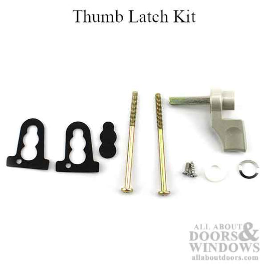 Pella Thumb Latch Kit with Screws for sliding Glass door - Champagne