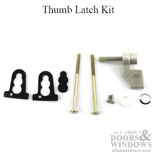 Pella Thumb Latch Kit with Screws for sliding Glass door - Champagne - Pella Thumb Latch Kit with Screws for sliding Glass door - Champagne