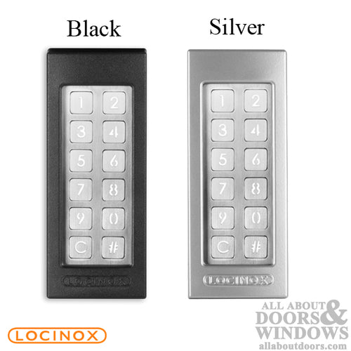 Locinox Weather-Resistant Keypad with 2 Integrated Relays for Gates & Fences - Choose Color - Locinox Weather-Resistant Keypad with 2 Integrated Relays for Gates & Fences - Choose Color