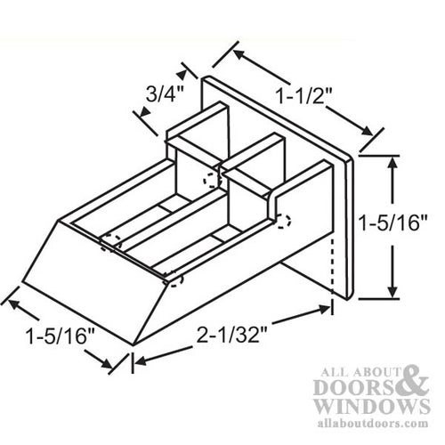 Tyco Sash Cam for Double Hung Commercial Window Channel Balance - Tyco Sash Cam for Double Hung Commercial Window Channel Balance