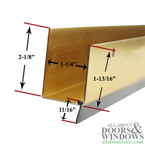 Storm Door Expander and Sweep, 1-1/4 Inch Doors, 35-1/16 Inch Length - Bright Brass
**DISCONTINUED** - Storm Door Expander and Sweep, 1-1/4 Inch Doors, 35-1/16 Inch Length - Bright Brass
**DISCONTINUED**