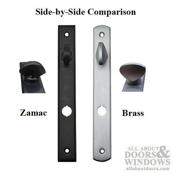 G-U Venice Handle and 45mm Plate Series, Zamac, Dummy, No Key, No Thumbturn (Handles DO NOT Move), Choose Color - G-U Venice Handle and 45mm Plate Series, Zamac, Dummy, No Key, No Thumbturn (Handles DO NOT Move), Choose Color