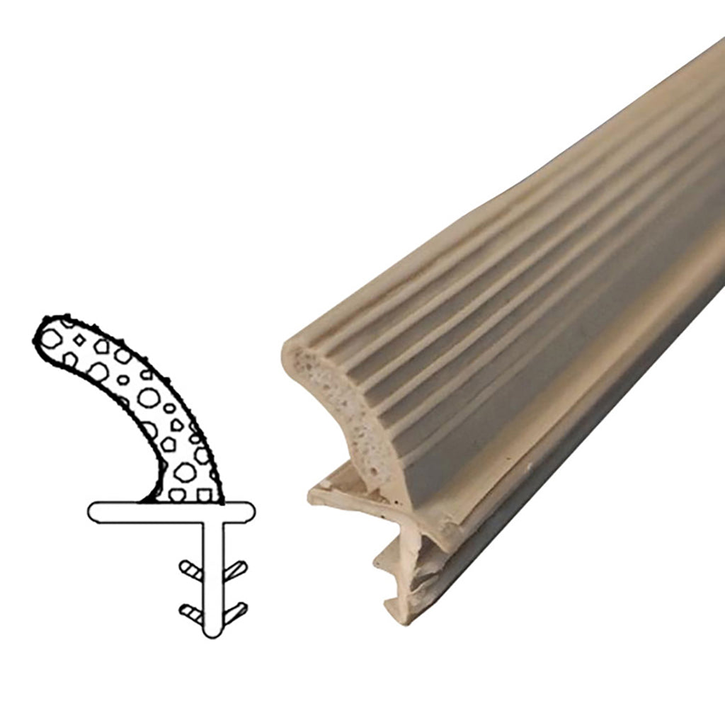 Marvin Head Jamb Parting Stop V1194 Sliding Door Weatherstrip Beige - Marvin Head Jamb Parting Stop V1194 Sliding Door Weatherstrip Beige