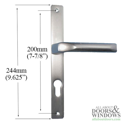 Atrium/Ferco 528 Handle Set 7mm Spindle Long Backplate - Atrium/Ferco 528 Handle Set 7mm Spindle Long Backplate