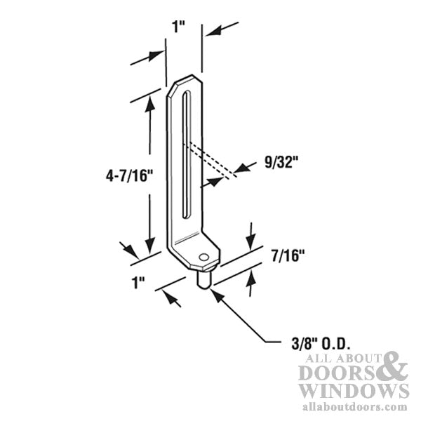 Bi-Fold Door Bottom Guide Nylon and Steel - Bi-Fold Door Bottom Guide Nylon and Steel