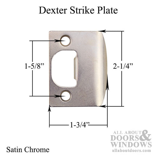 Dexter Strike Plate, 2-1/4