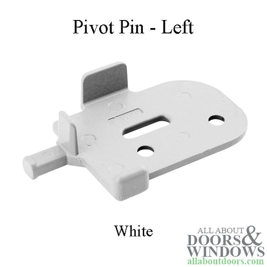 Andersen Tilt-Wash Pivot Pin, Left - White