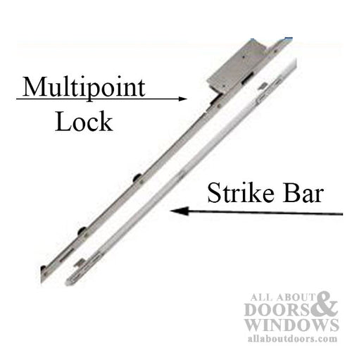 Sliding Door 3 Point Strike Bar, W5203-76S1 Radius Ends, .755 offset - Sliding Door 3 Point Strike Bar, W5203-76S1 Radius Ends, .755 offset