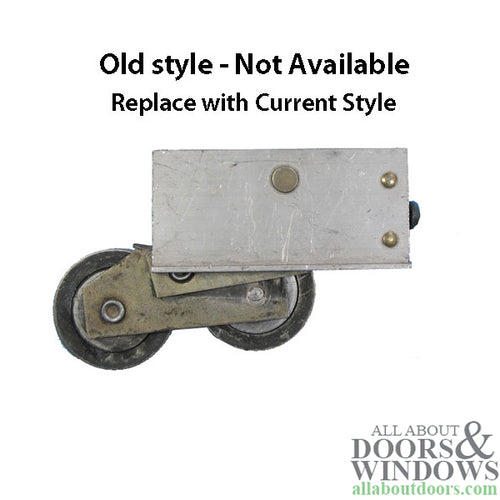 Tandem Roller Assembly for Sliding Patio Door 1.813 Inch Steel Wheel Diameter Steel Housing - Tandem Roller Assembly for Sliding Patio Door 1.813 Inch Steel Wheel Diameter Steel Housing