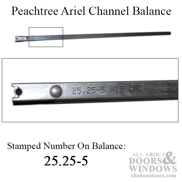 Peachtree Ariel 25-1/4-5 Channel Balance 4260 Non-Tilt Window - Peachtree Ariel 25-1/4-5 Channel Balance 4260 Non-Tilt Window