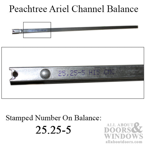 Peachtree Ariel 25-1/4-5 Channel Balance 4260 Non-Tilt Window - Peachtree Ariel 25-1/4-5 Channel Balance 4260 Non-Tilt Window