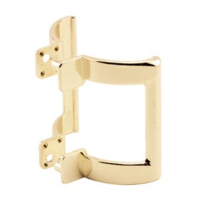 Shower Door Handle - 2 Inch Hole Spacing - Polished Brass